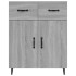 Aparador de madera de ingeniería gris Sonoma 69,5x34x90