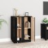 Aparador de madera maciza de pino negro 60x35x80