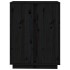 Aparador de madera maciza de pino negro 60x35x80