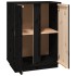 Aparador de madera maciza de pino negro 60x35x80