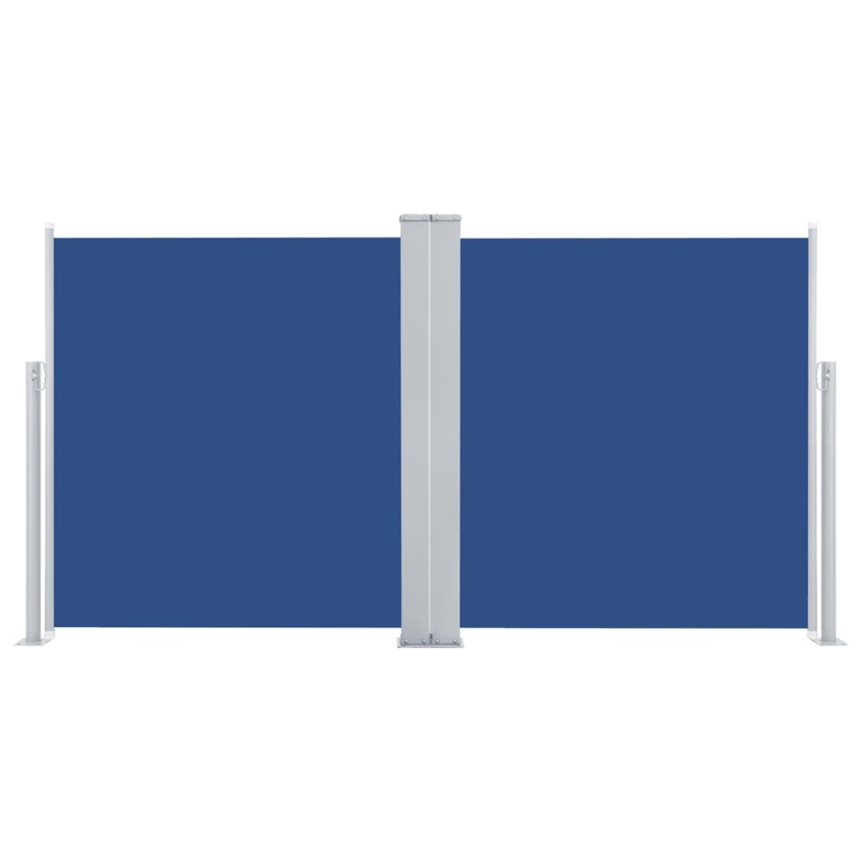 Toldo lateral retráctil azul 100x600