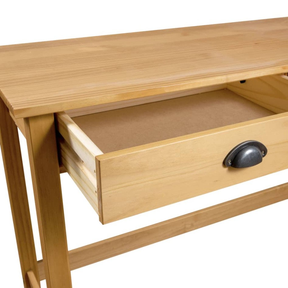 Mesa consola Hill con 2 cajones madera pino 110x45x74