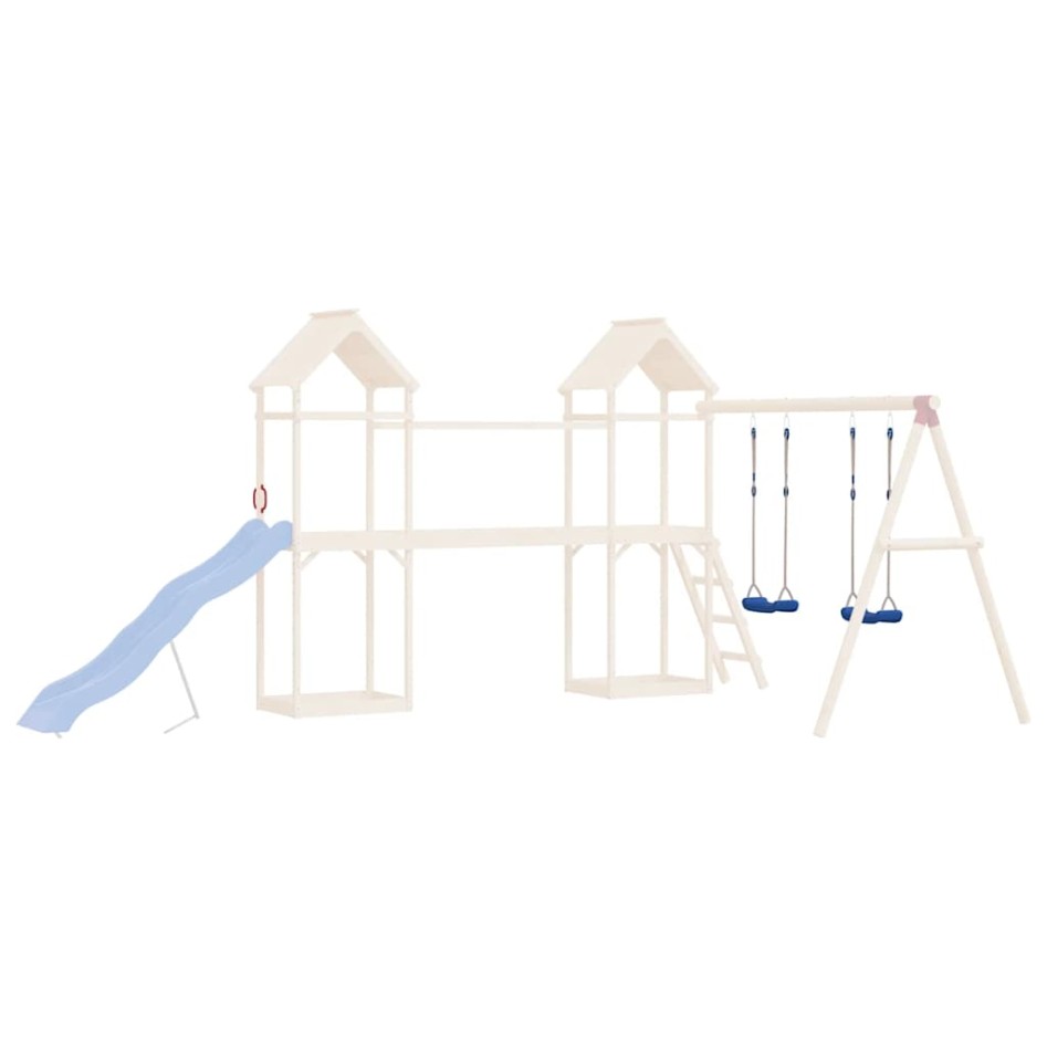 Columpios con cuerdas 2 unidades polietileno azul 37x15