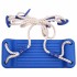 Columpios con cuerdas 2 unidades polietileno azul 37x15