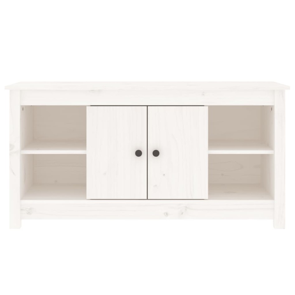 Mueble para TV de madera maciza de pino blanco 103x36,5x52