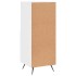 Aparador de madera contrachapada blanco brillante 34,5x34x90