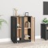 Aparador de madera maciza de pino gris 60x35x80