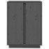 Aparador de madera maciza de pino gris 60x35x80