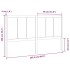 Cabecero de cama madera maciza de pino negro 205,5x4x100