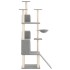 Rascador para gatos con postes de sisal gris claro 175