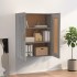 Armario de pared madera ingeniería gris Sonoma 69,5x32,5x90