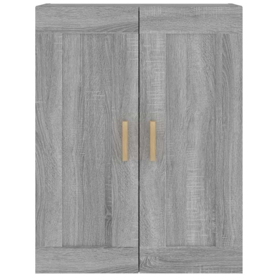 Armario de pared madera ingeniería gris Sonoma 69,5x32,5x90