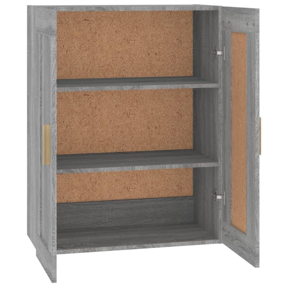 Armario de pared madera ingeniería gris Sonoma 69,5x32,5x90