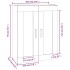 Armario de pared madera ingeniería gris Sonoma 69,5x32,5x90