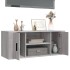 Mueble de TV madera contrachapada gris Sonoma 100x35x40