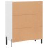 Aparador de madera de ingeniería blanco 69,5x34x90