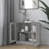 Vitrina de madera contrachapada gris sonoma 82,5x30,5x80