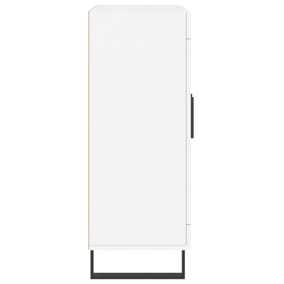 Aparador de madera de ingeniería blanco 69,5x34x90