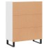 Aparador de madera de ingeniería blanco 69,5x34x90