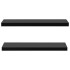 Estantes flotantes de pared 2 unidades negro 100x20x3,8