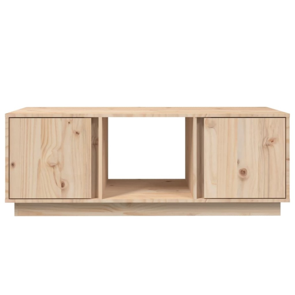 Mesa de centro de madera maciza de pino 110x50x40
