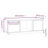 Mesa de centro de madera maciza de pino 110x50x40
