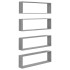 Estante cubo pared 4 uds contrachapada gris Sonoma 100x15x30