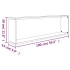 Estante cubo pared 4 uds contrachapada gris Sonoma 100x15x30