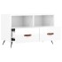 Mueble de TV madera contrachapada blanco brillo 80x36x50