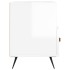 Mueble de TV madera contrachapada blanco brillo 80x36x50
