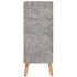 Aparador de madera de ingeniería gris hormigón 60x30x72