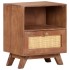 Mesita de noche de madera maciza de mango 40x30x50