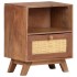 Mesita de noche de madera maciza de mango 40x30x50