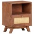 Mesita de noche de madera maciza de mango 40x30x50