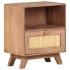 Mesita de noche de madera maciza de mango 40x30x50