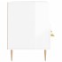 Mueble de TV madera contrachapada blanco brillo 102x36x50