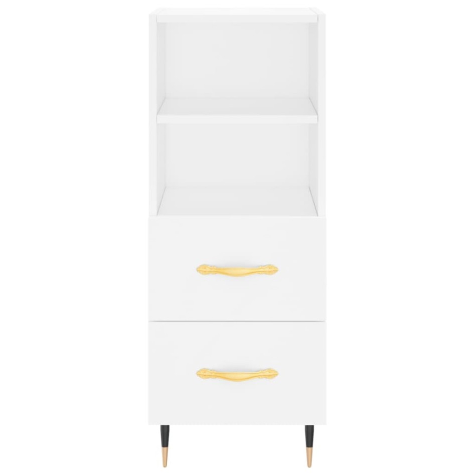 Aparador madera de ingeniería blanco 34,5x34x90