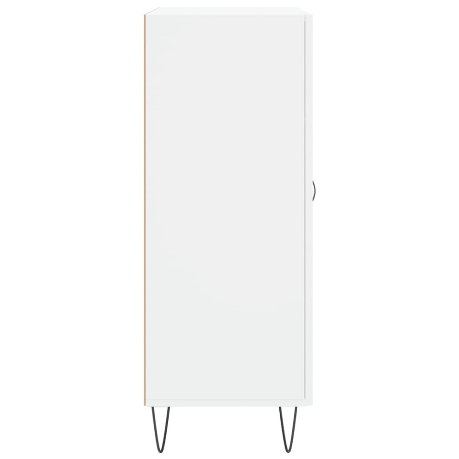 Aparador de madera de ingeniería blanco 69,5x34x90