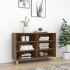 Aparador de madera de ingeniería marrón roble 103,5x35x70