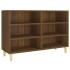 Aparador de madera de ingeniería marrón roble 103,5x35x70