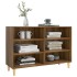 Aparador de madera de ingeniería marrón roble 103,5x35x70