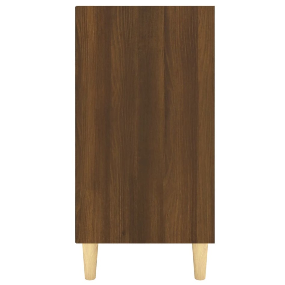 Aparador de madera de ingeniería marrón roble 103,5x35x70