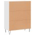 Aparador de madera de ingeniería blanco 69,5x34x90