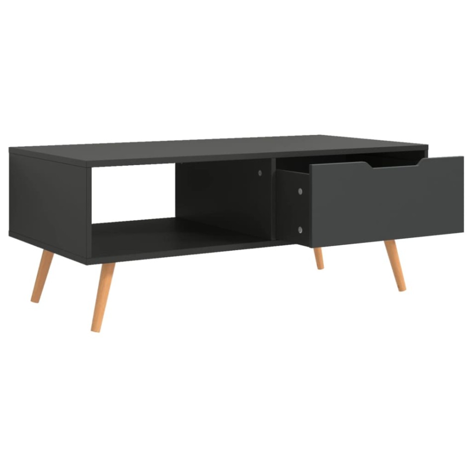 Mueble de TV madera de ingeniería gris 100x49,5x43