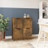 Aparadores 2 uds madera contrachapada roble ahumado 30x30x70
