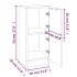 Aparadores 2 uds madera contrachapada roble ahumado 30x30x70