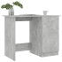 Escritorio de madera contrachapada gris hormigón 100x50x76