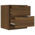 Mesitas de noche 2 uds madera contrachapada color roble