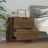 Mesitas de noche 2 uds madera contrachapada color roble