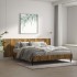 Cabecero pared madera contrachapada roble ahumado 240x1,5x80